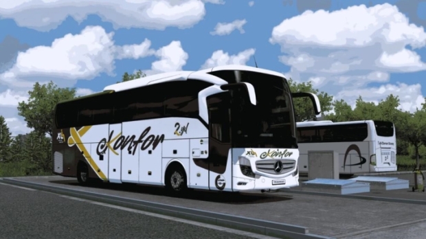 ETS2 - Mercedes-Benz Travego 15 SHD Euro 6 Konfor Turizm Kurumsal Skin V3.0