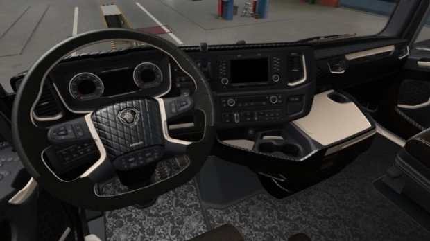 ETS2 - Scania 2016 S & R Black Lux Interior V1.0