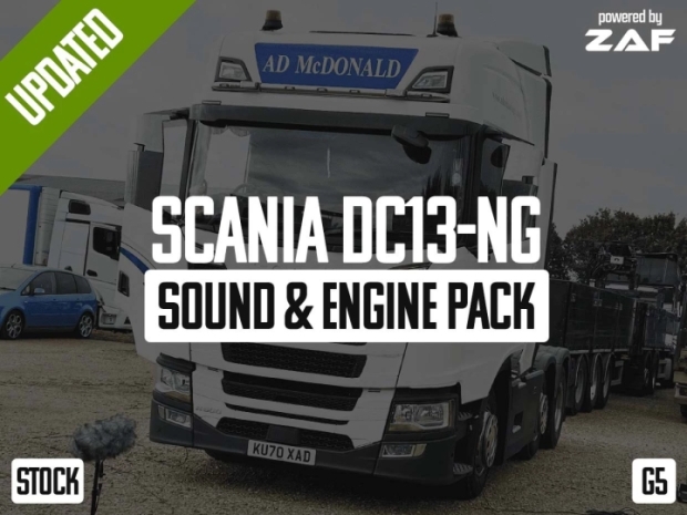 ETS2 - Scania DC13-NG Sound & Engine Pack V1.1