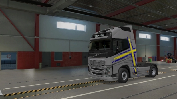 ETS2 - Sweeden Power Volvo FH 2012 Skin V1.0