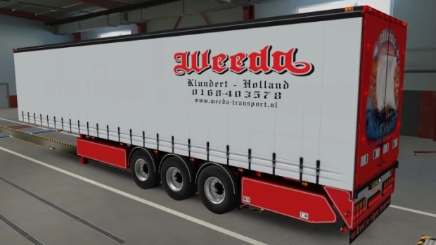 ETS2 - Vogelzang Curtain Trailer Weeda Transport V13.1