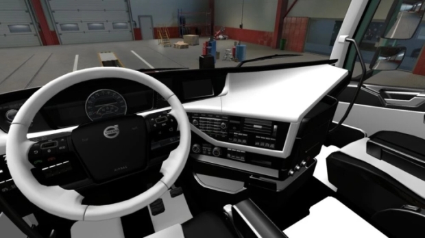 ETS2 - Volvo FH 2012 Black White Interior