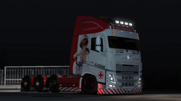 ETS2 - Volvo FH12/16 (Pendragon) Kasumi Nurse Outfit Skin V1.0