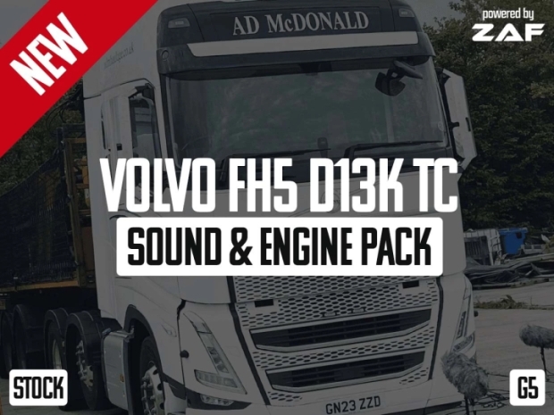 ETS2 - Volvo FH5 D13K500TC Sound & Engine Pack V1.0