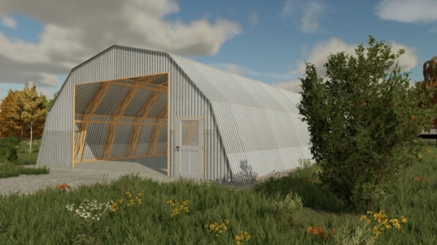 FS22 - 100x40 Shed V1.0