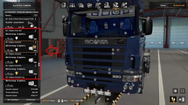 ETS2 - 4 Slots For Scania R4 RJL V1.0