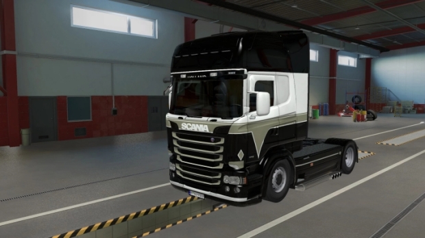 ETS2 - Black Skin Scania RJL