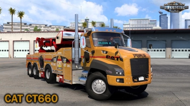 ATS - CAT CT660 Truck + Interior + Crane V1.1