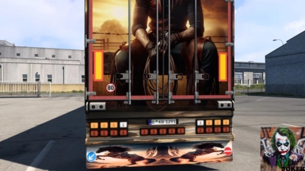 ETS2 - Cowboy Mudflaps 01 SCS Trailer