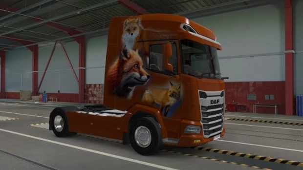 ETS2 - DAF 2021 Fox Air Brush Skin V1.0