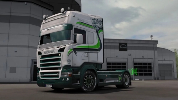 ETS2 - Green White Scania RJL Skin V1.0