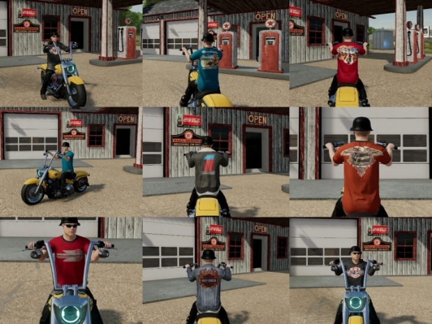 FS22 - Harley Themed Clothing Pack V1.0