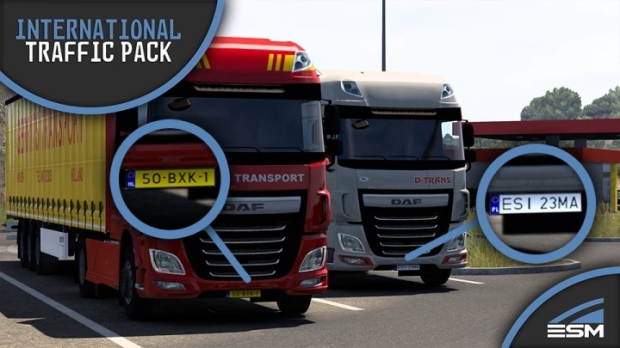ETS2 - International Traffic Pack by Elitesquad Modz – JAD AI Truck Traffic Add-on V1.0