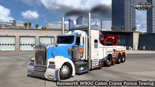 ATS - Kenworth W900 Cabin Crane Ponce Towing V1.0