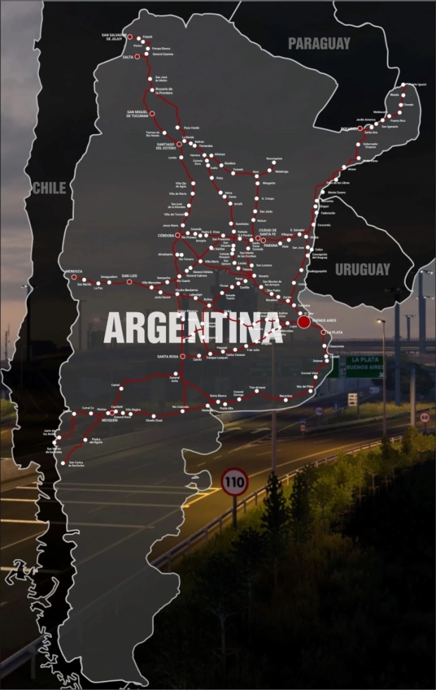 ETS2 - Mapa Ceibo (Argentina Map) V2.5