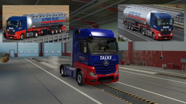 ETS2 - Mercedes-Benz New Actros Alfred Talke Skin V1.0