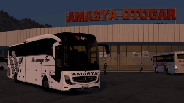 ETS2 - Mercedes-Benz Travego 16 SHD E6 Mis Amasya Tur Skinpack V1.0