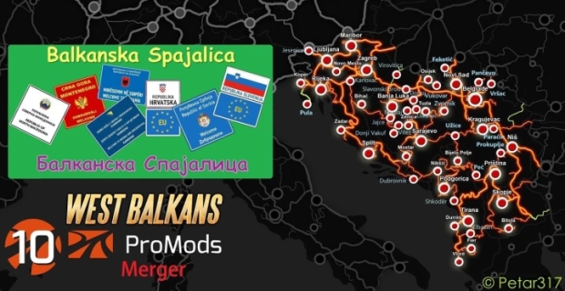 ETS2 - ProMods & West Balkans DLC Merge V1.4