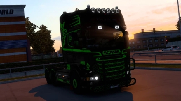 ETS2 - RJL Green and Black Skin