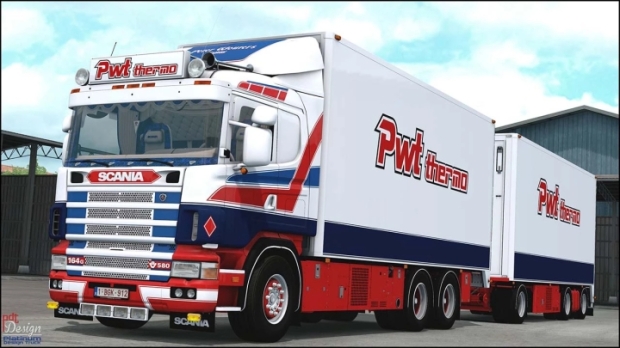 ETS2 - Scania 164G 580 + Trailer PWT Thermo V8.0