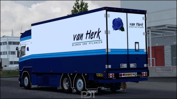 Ets Scania R Trailer Van Herk V Euro Truck Simulator