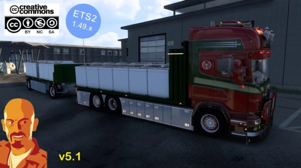 ETS2 - Scania R560 Donslund + Trailer V5.1