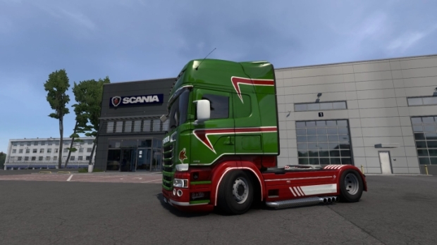 ETS2 - Scania RJL Green Yellow Skin V1.0