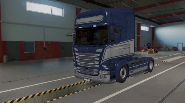 ETS2 - Scania RJL Grey Blue Skin