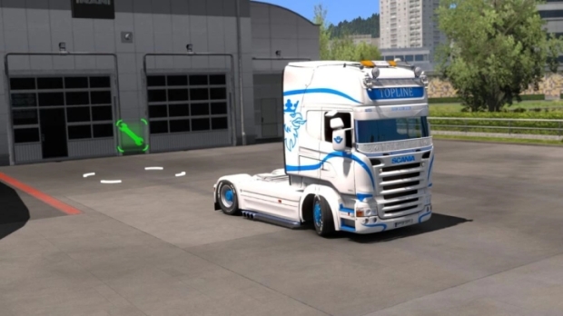 ETS2 - Scania RJL White Blue Holland Style V1.0