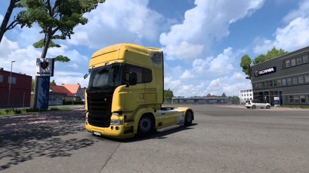 ETS2 - Scania RJL Yellow Black Skin V1.0