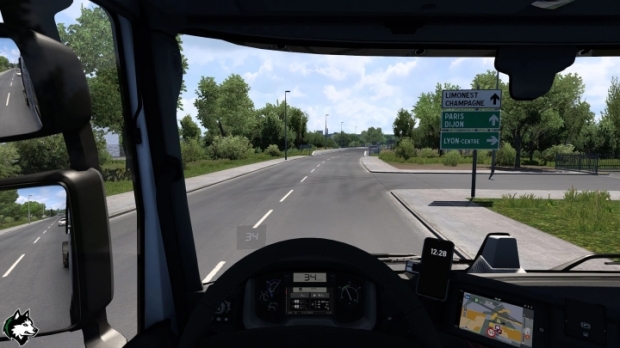 ETS2 - Speed Projector to Windshield V1.0