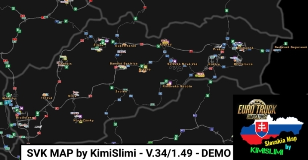 ETS2 - SVK Map V.34