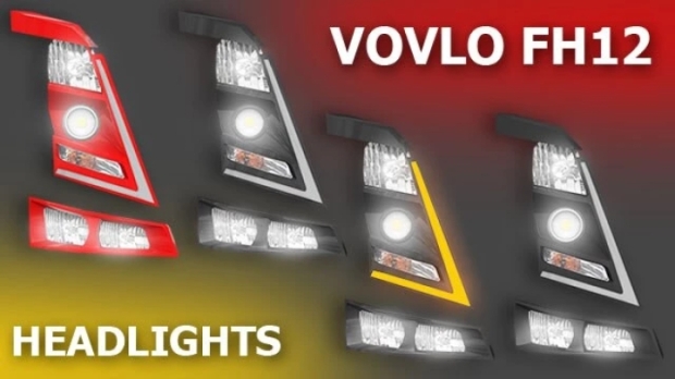 ETS2 - Volvo FH12 HeadLights Rework V1.0.1