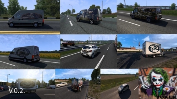 ETS2 - AI Traffic Vehicle Skins Pack V0.2