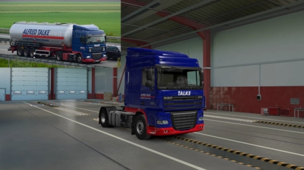ETS2 - Alfred Talke Skin for DAF XF 105 V1.0