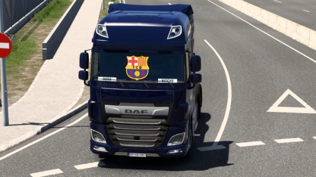ETS2 - Barcelona Daf XF Sticker V1.0