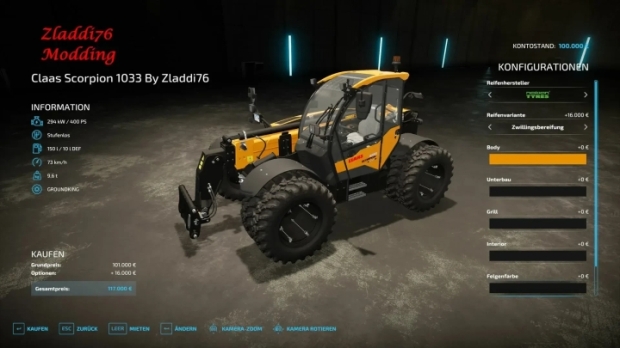 FS22 - Claas Scorpion 1033 V1.0