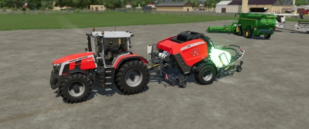 FS22 - Fast Bale Fendt MF Additive Glowing Bales V1.0