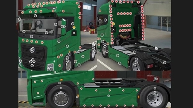 ETS2 - Ford F-MAX Sides Deflector Slots Addon V1.0