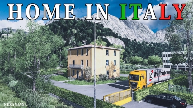 ETS2 - House in Italy with Garage, Parking, Service and Fuel V1.0