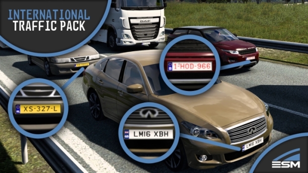 ETS2 - International Traffic Pack Add-on for AI Traffic Pack V1.0