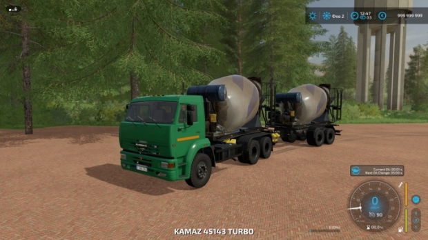 FS22 - KamAZ Concrete Mixer + Trailer V2.0