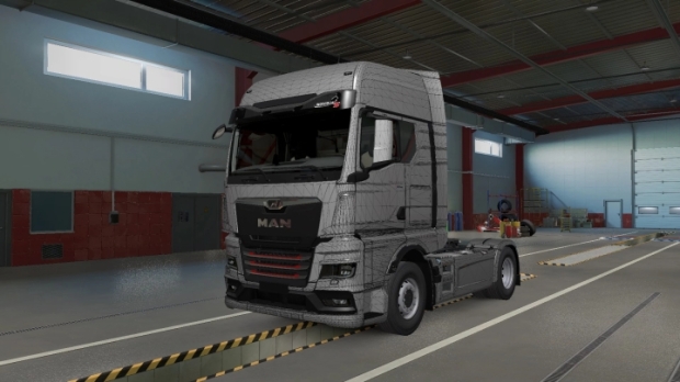 ETS2 - Man TGX GX/GM/GN Metallic Template V1.0