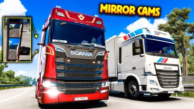 ETS2 - Mirror Cam All Truck V25.02.24