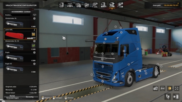 ETS2 - Orange Roof Lights Volvo FH5