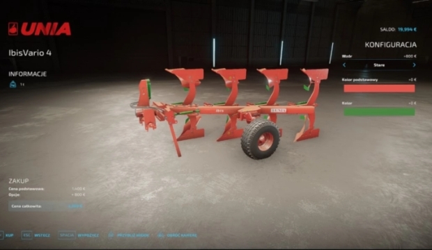 FS22 - Plows Unia V1.0