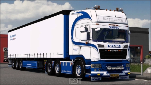 ETS2 - Scania R580 + Trailer Stig Rasmussen V10 | Euro Truck Simulator ...