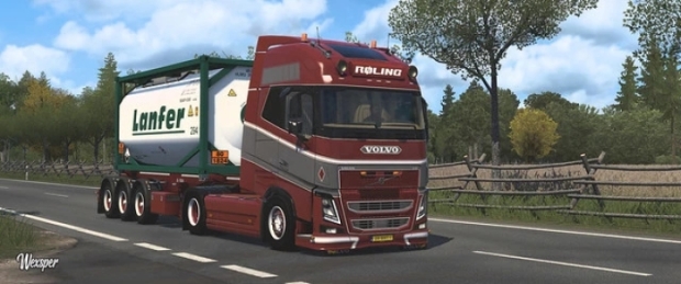 ETS2 - Volvo FH 2012 Roling Transport Skin Pack V1.1