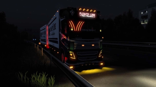 ETS2 - Volvo FH16 Tandem Flower Line V1.0
