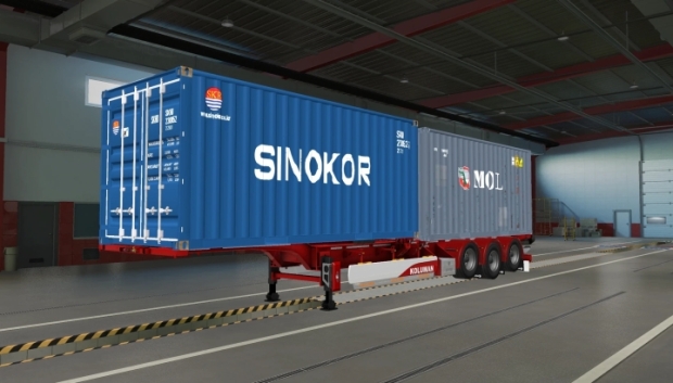 ETS2 - Columan Container Trailer with Korean Specifications V1.0
